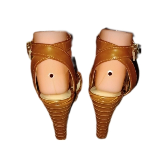 Guess Women's Caramel Brown Wedge Sandals - Picture 4 of 4